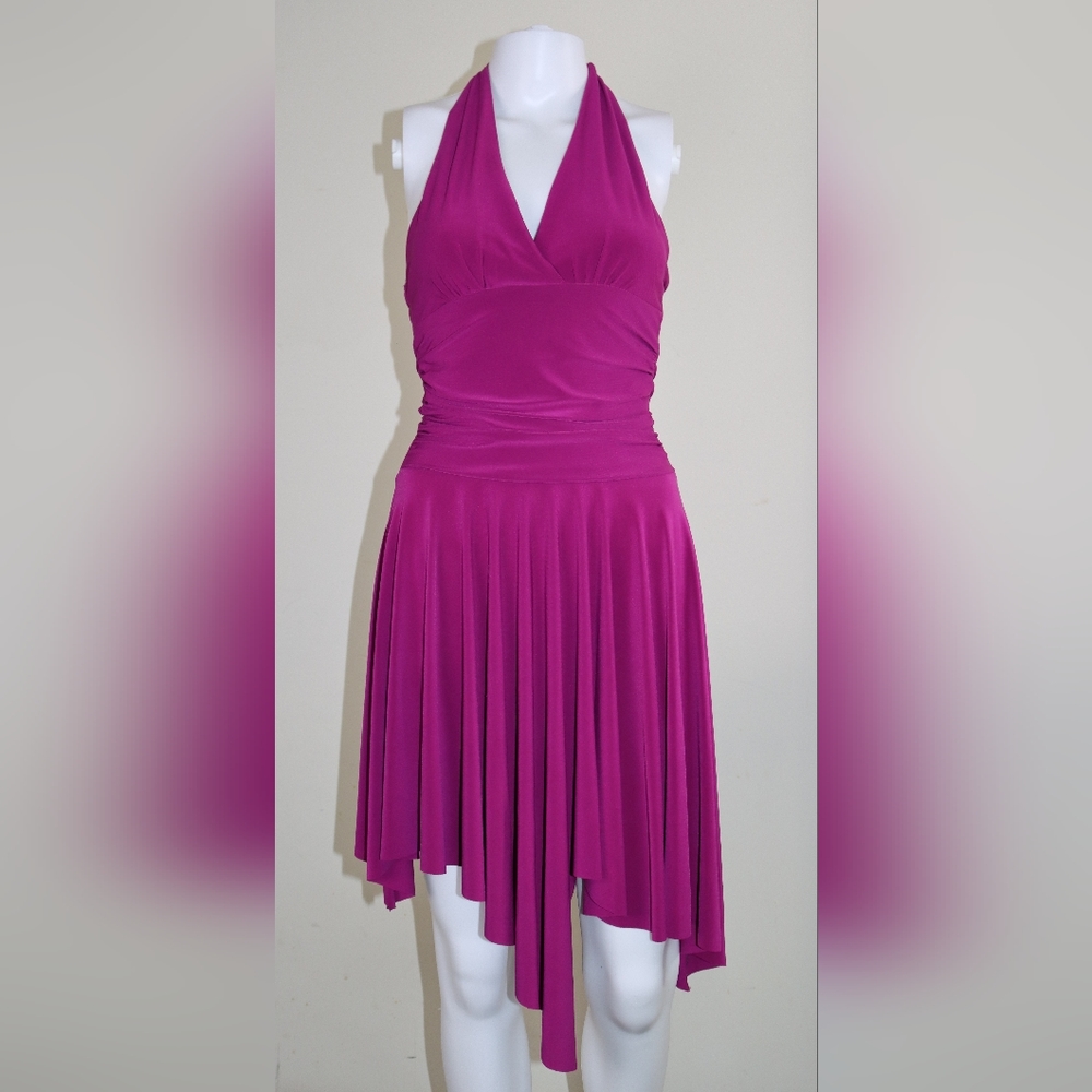 Magenta Halter Dress